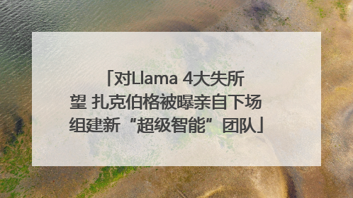 对Llama 4大失所望 扎克伯格被曝亲自下场组建新“超级智能”团队