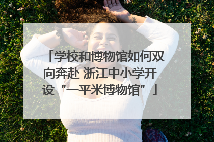 学校和博物馆如何双向奔赴 浙江中小学开设“一平米博物馆”