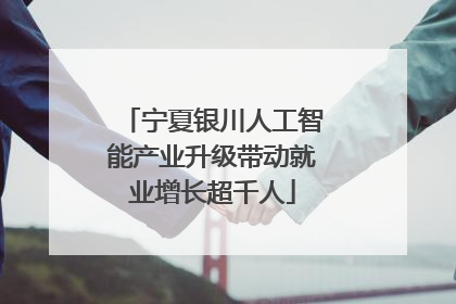 宁夏银川人工智能产业升级带动就业增长超千人