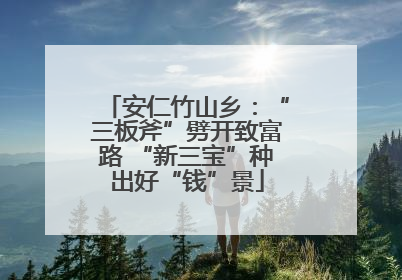 安仁竹山乡：“三板斧”劈开致富路 “新三宝”种出好“钱”景