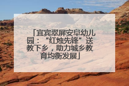 宜宾翠屏安阜幼儿园：“红烛先锋”送教下乡，助力城乡教育均衡发展