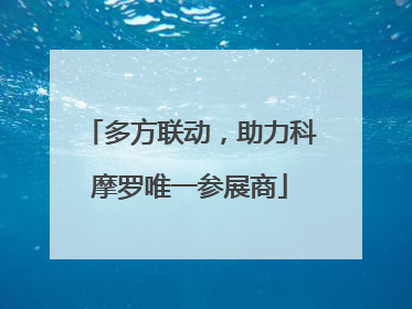多方联动，助力科摩罗唯一参展商