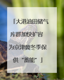 大港油田储气库群加快扩容 为京津冀冬季保供“蓄能”