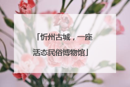 忻州古城，一座活态民俗博物馆