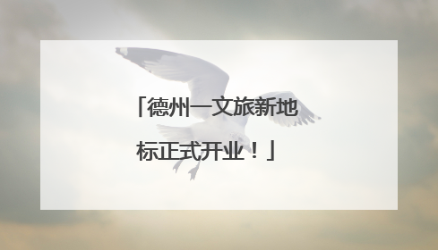 德州一文旅新地标正式开业！