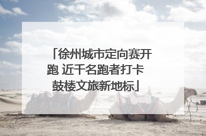 徐州城市定向赛开跑 近千名跑者打卡鼓楼文旅新地标