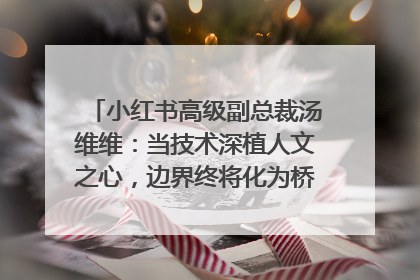 小红书高级副总裁汤维维：当技术深植人文之心，边界终将化为桥梁｜聚焦2025文化强国建设高峰论坛