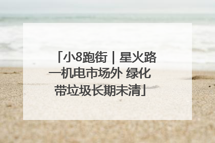 小8跑街｜星火路一机电市场外 绿化带垃圾长期未清