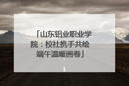 山东铝业职业学院：校社携手共绘端午温暖画卷