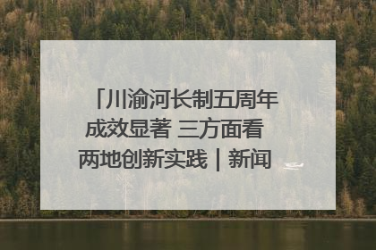 川渝河长制五周年成效显著 三方面看两地创新实践｜新闻发布最前线