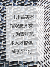 川音美术馆双展齐发，为青年艺术人才提供成长平台