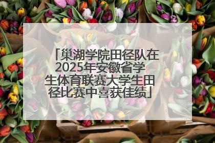 巢湖学院田径队在2025年安徽省学生体育联赛大学生田径比赛中喜获佳绩