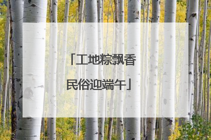 工地粽飘香 民俗迎端午