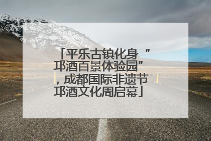 平乐古镇化身“邛酒百景体验园”，成都国际非遗节邛酒文化周启幕