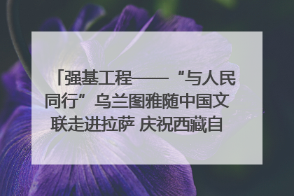 强基工程——“与人民同行”乌兰图雅随中国文联走进拉萨 庆祝西藏自治区成立60周年