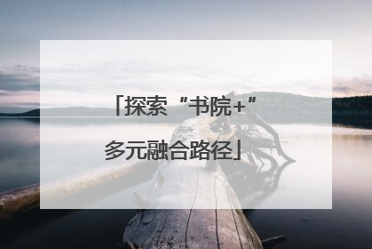 探索“书院+”多元融合路径