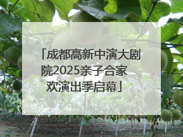成都高新中演大剧院2025亲子合家欢演出季启幕