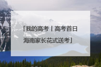 我的高考丨高考首日 海南家长花式送考
