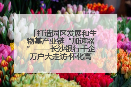 打造园区发展和生物基产业链“加速器”——长沙银行千企万户大走访·怀化高新区、生物基产业链专场活动举行