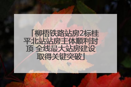 柳梧铁路站房2标桂平北站站房主体顺利封顶 全线最大站房建设取得关键突破