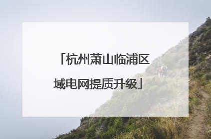 杭州萧山临浦区域电网提质升级
