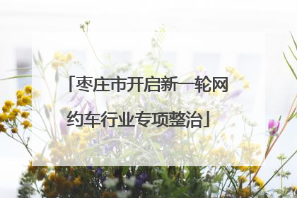 枣庄市开启新一轮网约车行业专项整治