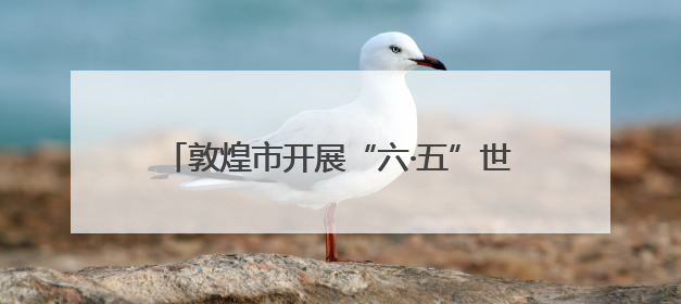 敦煌市开展“六·五”世界环境日主题宣传活动