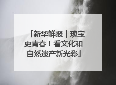 新华鲜报｜瑰宝更青春！看文化和自然遗产新光彩