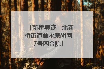 新桥寻迹｜北新桥街道前永康胡同7号四合院