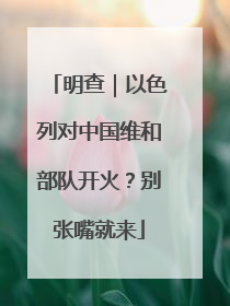 明查｜以色列对中国维和部队开火？别张嘴就来