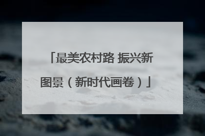 最美农村路 振兴新图景（新时代画卷）
