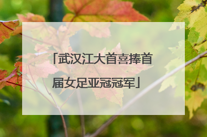 武汉江大首喜捧首届女足亚冠冠军
