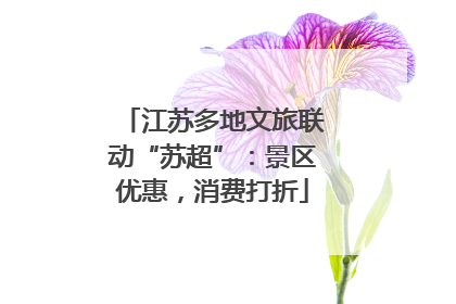江苏多地文旅联动“苏超”：景区优惠，消费打折