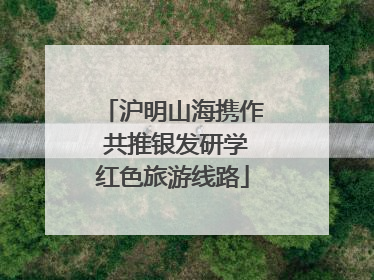 沪明山海携作 共推银发研学红色旅游线路