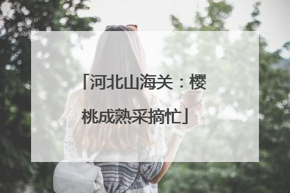 河北山海关：樱桃成熟采摘忙