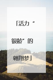 活力“银龄”的翱翔梦