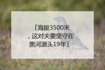 海拔3500米，这对夫妻坚守在黑河源头19年