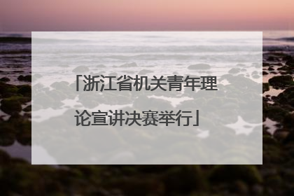 浙江省机关青年理论宣讲决赛举行
