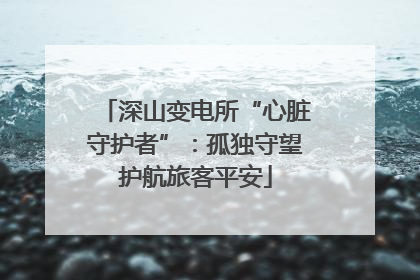 深山变电所“心脏守护者”：孤独守望护航旅客平安