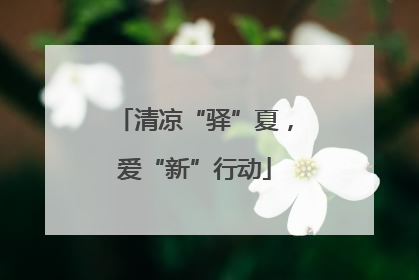 清凉“驿”夏，爱“新”行动