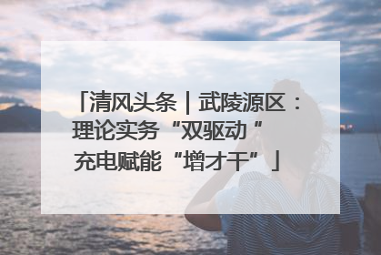 清风头条｜武陵源区：理论实务“双驱动 ” 充电赋能“增才干”