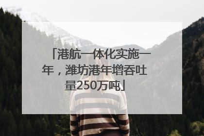 港航一体化实施一年，潍坊港年增吞吐量250万吨