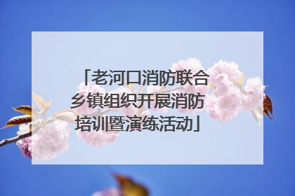 老河口消防联合乡镇组织开展消防培训暨演练活动