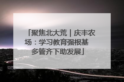 聚焦北大荒｜庆丰农场：学习教育强根基 多管齐下助发展