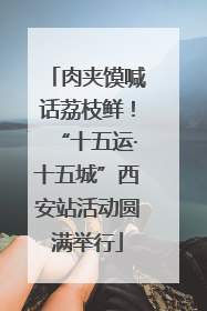 肉夹馍喊话荔枝鲜！“十五运·十五城”西安站活动圆满举行