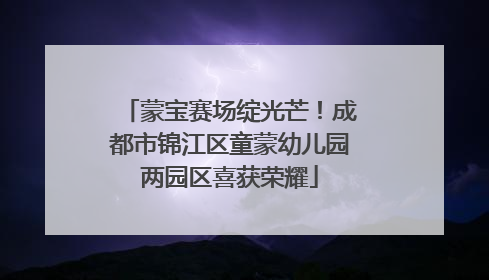 蒙宝赛场绽光芒！成都市锦江区童蒙幼儿园两园区喜获荣耀