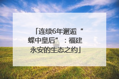 连续6年邂逅“蝶中皇后”：福建永安的生态之约