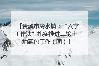贵溪市冷水镇：“六字工作法”扎实推进二轮土地延包工作（图）