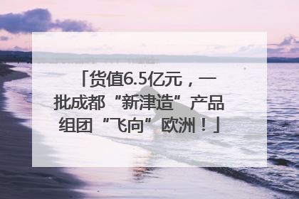 货值6.5亿元，一批成都“新津造”产品组团“飞向”欧洲！