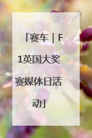 赛车｜F1英国大奖赛媒体日活动